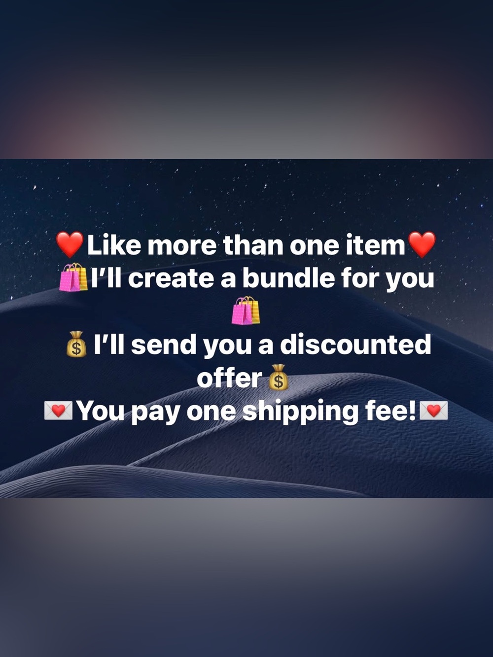 Like Items To Receive Discounts!
